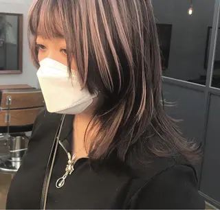 ミディアム カラー ✂︎ウルフ・ショート ✂︎MIKUNIのヘアスタイル