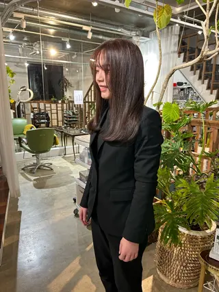 ロング カラー レイヤーカット/髪質 改善✨/藤田侑花のヘアスタイル