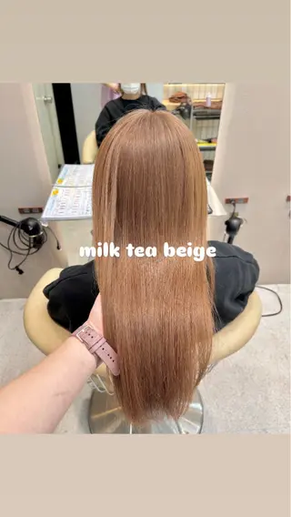 カラー 暖色カラ-ෆ˚顔周り 🎀ོ白岩亜実🎀ོのヘアスタイル