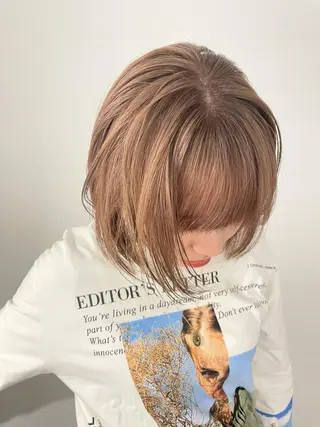 ショート カラー 透明感カラー＊ レイヤー/清水大地のヘアスタイル