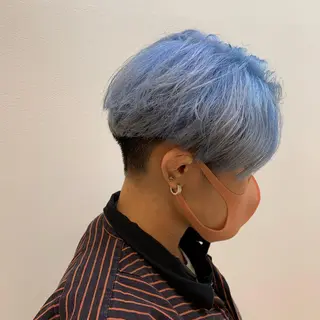 ショート メンズ 🐺ウルフ× ハイトーン🐺MOEのヘアスタイル