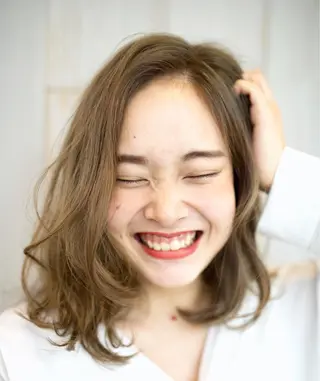 ミディアム カラー hair resort terrasse所属・長尾 圭のヘアスタイル