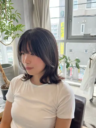 ミディアム AKARI🌟ボブ/ ハイライト/似合わせのヘアスタイル