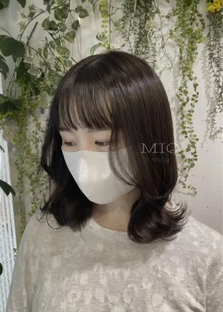 ミディアム カラー 韓・中華美女ヘア 🇰🇷×🇨🇳のヘアスタイル