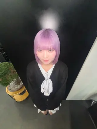 ショート カラー ミリ/原宿/ハイ トーンカラー💫のヘアスタイル