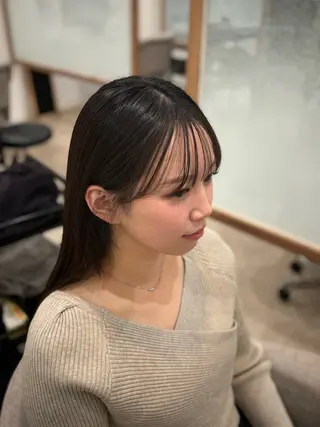 セミロング Carrefour OHANA　ayuのヘアスタイル