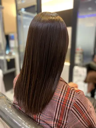 セミロング YASU🍎CUT 赤系カラー/ヘアケアのヘアスタイル