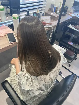 ロング カラー 白髪ぼかし￤中央林間 ￤柳川拓哉のヘアスタイル