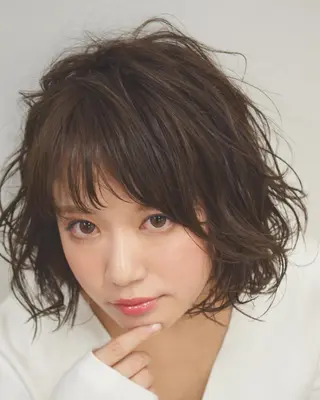 ショート 髪質改善ストレート、 カラー清野雄大のヘアスタイル