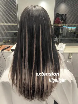 ロング プルエクステ/インナ ーカラー🦊はるなのヘアスタイル