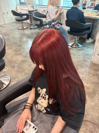 ロング カラー ハイトーン 横浜💞ミオのヘアスタイル