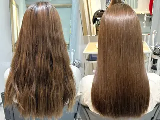 ロング カラー 抜け感大人ボブ/美髪 縮毛矯正taigaのヘアスタイル