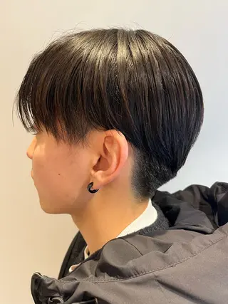 メンズ ボブ/ハイトーン特化 solua上本町のヘアスタイル