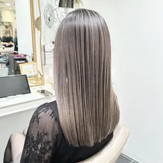 セミロング カラー 山崎俊輔/髪質改善 /バレイヤージュのヘアスタイル