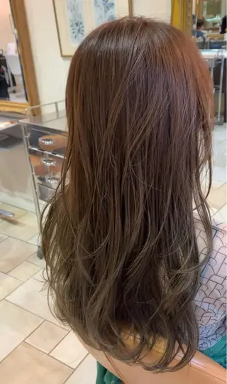 ロング カラー オブヘア鷺沼所属・立石 タテイシのヘアスタイル