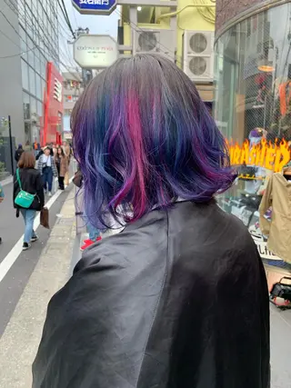 ミディアム カラー ピンクベージュ/新潟 万代/高橋桃葉🍑のヘアスタイル