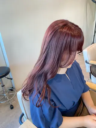 ロング カラー 南上 野々佳のヘアスタイル