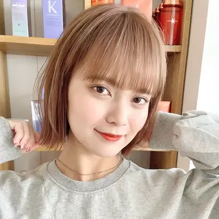 ショート レイヤーカット/韓国 /伊藤 怜のヘアスタイル