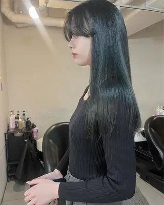 ロング カラー mizuho🐈⬛ 艶髪¦ダークトーンのヘアスタイル