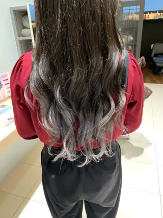 セミロング レイヤー/韓国風/ 縮毛矯正/沖谷航のヘアスタイル