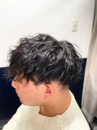 ショート パーマ メンズ 銀座メンズカット/ 銀座メンズパーマ/のヘアスタイル