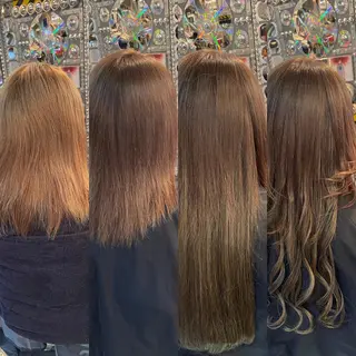 ロング カラー ヘアアレンジ haco+所属・🌈派手髪エクステ ブレイズ🌈ひろとのヘアスタイル