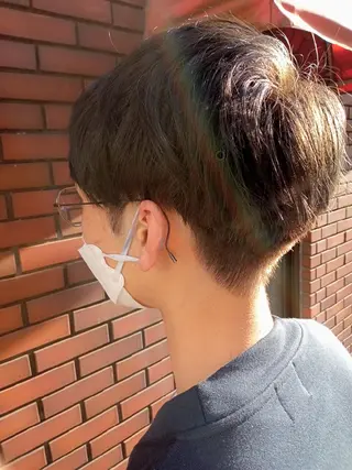 ショート カラー メンズ ひな ALBA🐰三鷹のヘアスタイル