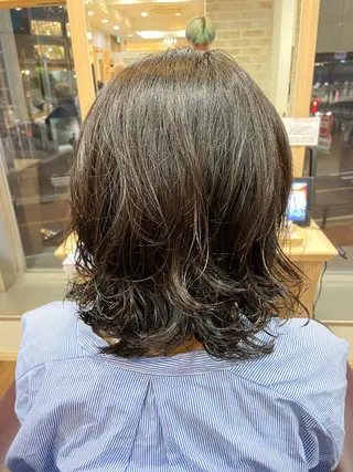 ミディアム VISAGE   join所属・コバヤシ ユウスケのヘアスタイル