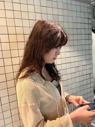 セミロング 🌱ぱっつとボブカ ット🌱/Ryotaのヘアスタイル