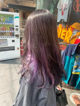 セミロング カラー ピンクベージュ/新潟 万代/高橋桃葉🍑のヘアスタイル