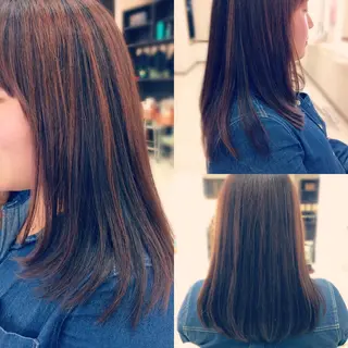 セミロング いけだ ゆうのヘアスタイル