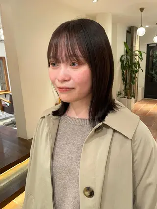 セミロング ふわっとレイヤー‪☆ 菅原 千鶴のヘアスタイル