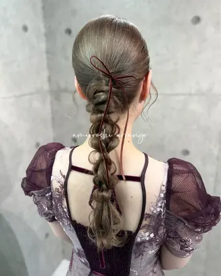 ロング ヘアアレンジ ヘアメイク/髪質改善 🎀Moeri🎀のヘアスタイル