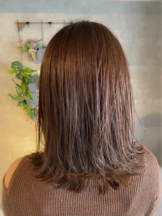 ミディアム カラー lmu byif(ﾘﾐｭｰﾊﾞｲｲﾌ)所属・MIYU /メンズパーマ✨💫のヘアスタイル