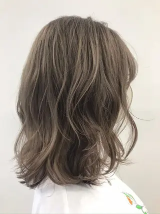 ミディアム カラー 福島成美/髪質改善 縮毛矯正/カラーのヘアスタイル