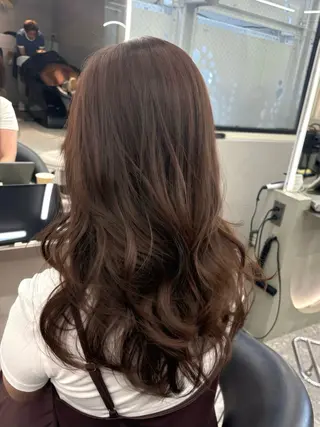 ミディアム カラー ヘアアレンジ fumika🎀 韓国ヘア×ベージュのヘアスタイル