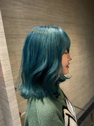 セミロング カラー 花見 亜沙美のヘアスタイル