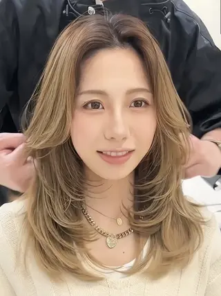 ミディアム CIELO beautyバインドロック専門店所属・CIELO モデル募集のヘアスタイル