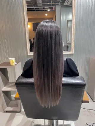 ロング カラー KIZU 髪質改善 オカルト怪談のヘアスタイル