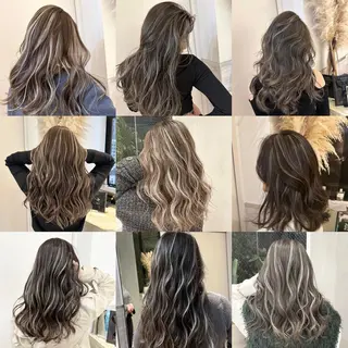 ロング カラー ヘアアレンジ Dimo＆所属・ハイライトカラー /ダイスケのヘアスタイル