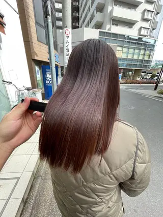 ロング kazuya 縮毛矯正髪質改善✨✨のヘアスタイル