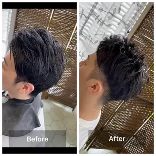 ショート メンズ share salon　SCENA所属・堤太志 メンズパーマ特化のヘアスタイル