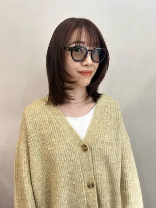 ミディアム ボブ/透明感カラー 🧸YUI❤️のヘアスタイル