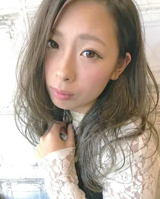 セミロング カラー 日比 貴大/ minim hairのヘアスタイル