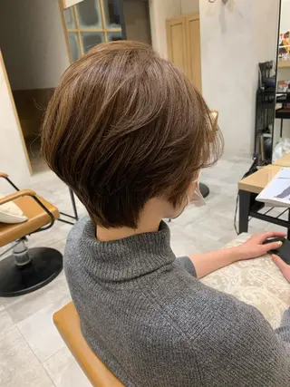 ショート カラー ima所属・メンズヘア特化 ニヘイのヘアスタイル