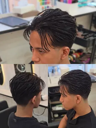 メンズ ミディアム Lapis 名古屋駅前店所属・LEN名古屋/パーマ 海外ヘア/メンズ特化のヘアスタイル