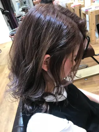 ミディアム 緑地公園美容室 neohairのヘアスタイル