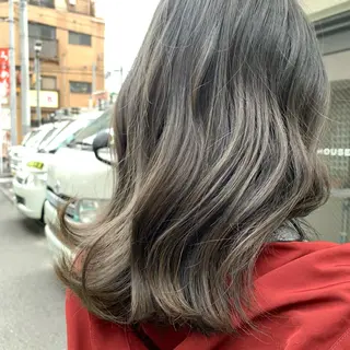 セミロング 西岡 優太のヘアスタイル