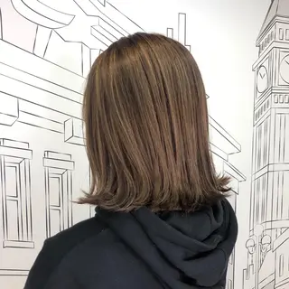 ミディアム カラー レイヤー,ボブ / 彩未のヘアスタイル