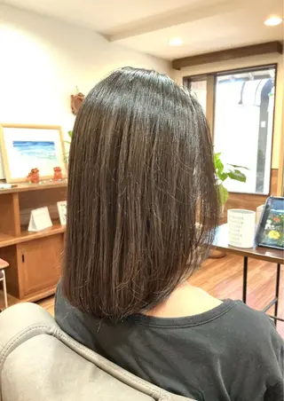 ミディアム Annon プライベートサロンのヘアスタイル